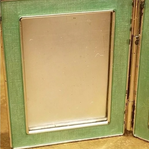 RARE JAY STRONGWATER BUBBLES COASTAL GROTTO FOLDING CRYSTAL ENAMEL DOUBLE FRAME - Picture 6 of 8